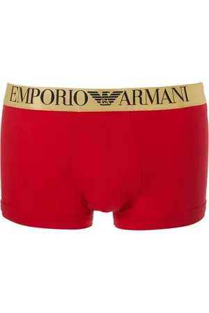 Emporio Armani Herren Christmas Shiny Logo Trunk Badehosen, , M