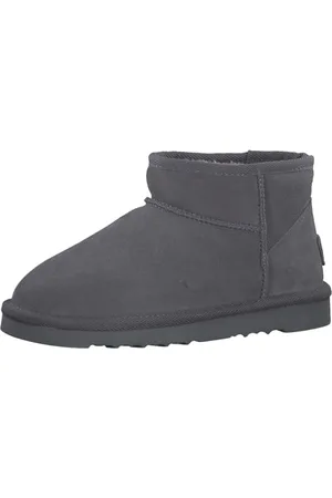 QS by s.Oliver Damen Boots aus Leder Gefüttert, Grau , 40 EU