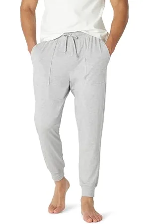 Amazon Herren Jogging-/Pyjamahose Aus Gestricktem Baumwollmischgewebe, , XS