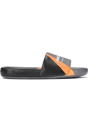 K-Swiss Damen Slide SNDL X MCLAREN Sneaker, Anthrct/BK/Papaya, 38 EU