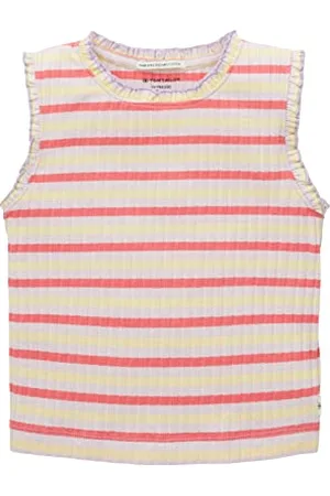 TOM TAILOR Mädchen 1036110 Kinder Top mit Streifen & Rüschen, 31784-Small Multicolor Stripe, 116/122