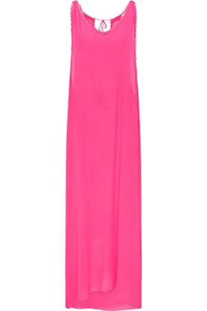 IZIA Damen Maxikleid Gaya, Pink, L