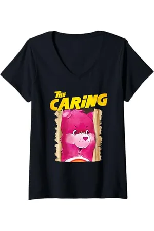 Care Bears Damen The Caring T-Shirt mit V-Ausschnitt