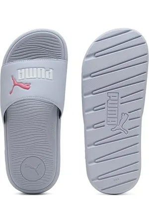 PUMA CAT 2.0 JR Schiebe-Sandalen, COOL Weather White-Magic Rose, 39 EU