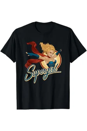 DC Comics Originals Justice League Bombshell Supergirl Badge T-Shirt