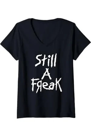 Korn Damen Still A Freak T-Shirt mit V-Ausschnitt T-Shirt mit V-Ausschnitt