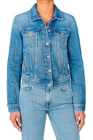 Pepe Jeans Damen Slim Jacket Jacke, Blau (Denim-IA5), M