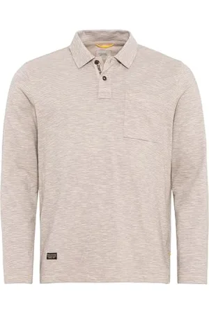 Camel Active Herren Langarm Poloshirt aus Reiner Baumwolle Menswear-L