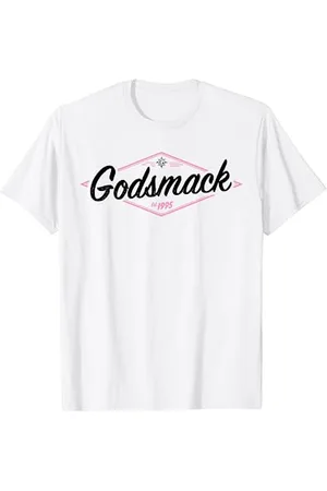 Godsmack – Pink and Black Logo On White T-Shirt