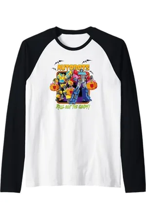 TRANSFORMERS Evergreen Halloween Autobots Roll Out The Candy Raglan