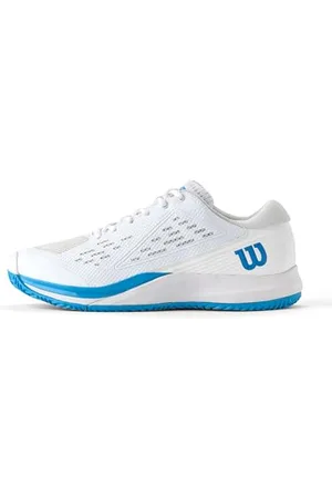 Wilson Herren Rush PRO ACE Tennisschuh, White/White/Atomic Blue, 42 EU