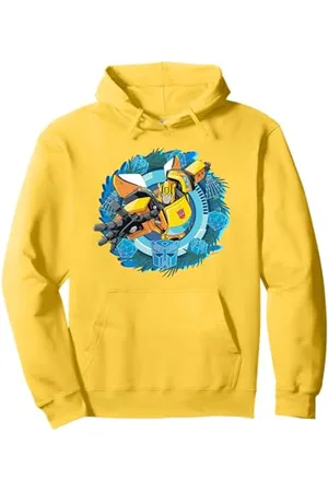 TRANSFORMERS Evergreen Christmas Bumblebee Wreath Pullover Hoodie
