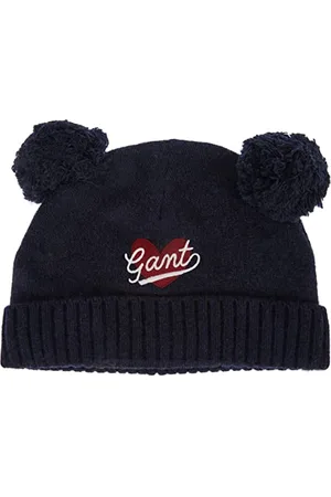 GANT Mädchen D2. Pompom Heart Beanie-Mütze, , S/M