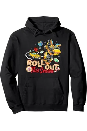 TRANSFORMERS Evergreen Christmas Roll Out Season Bumblebee Pullover Hoodie