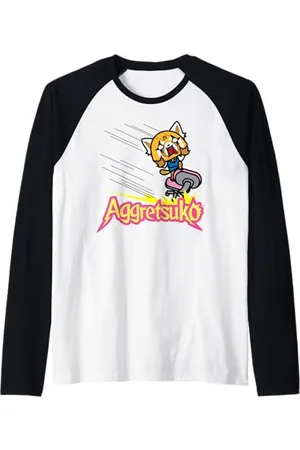Sanrio Aggretsuko Bürostuhl Rage T-Shirt Raglan