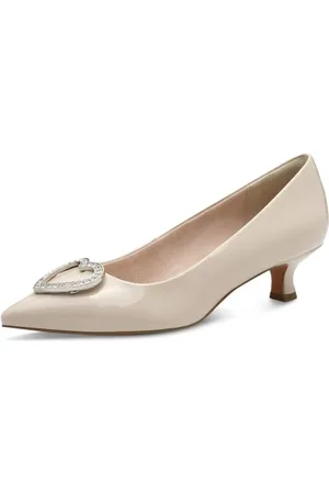 Marco Tozzi By Guido Maria Kretschmer Damen Pumps Spitz Kleiner Absatz, Beige , 37 EU