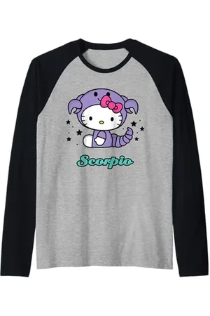 Hello Kitty Scorpio Star Sign Raglan