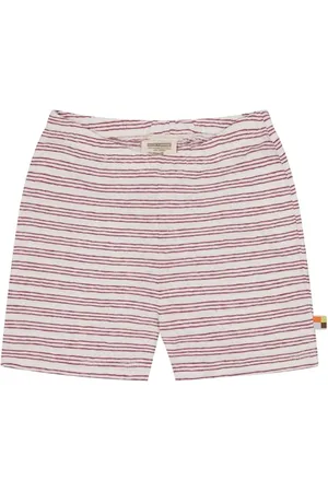 loud + proud Short Ringel mit Leinen, aus Bio Baumwolle, GOTS Zertifiziert