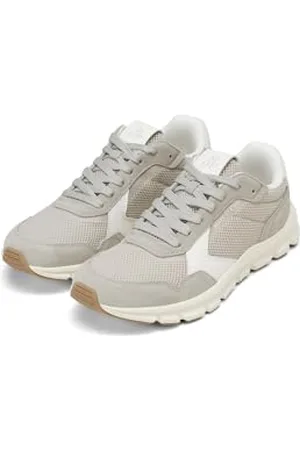 Marc O’ Polo Marc OߴPolo Herren Sneaker flach aus leichtem Material sportlich, Grau (Light Grey/Egg White), 42