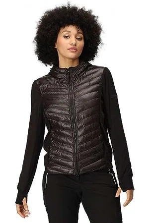 Regatta Damen Padded Hybrid Jacket Coat Gefütterter Mantel, Black, 38