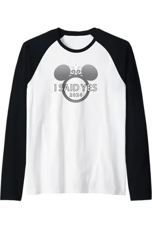 Disney I Said Yes 2024 Engagement Ring Proposal Mickey Raglan