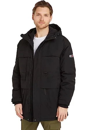 Tommy Hilfiger Herren Parka Tech Winter, (Black), XS