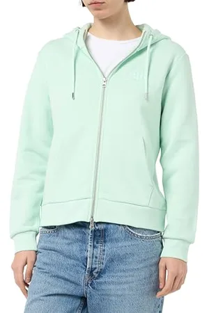 GANT Damen REG Tonal Shield Zip Hoodie Kapuzenpullover, , 42