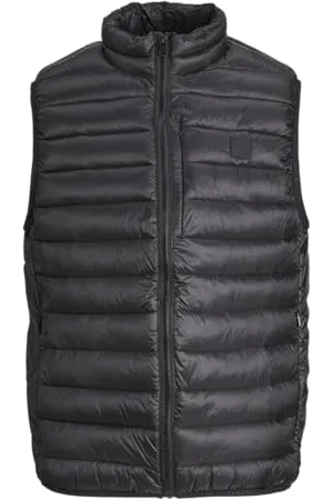 JACK & JONES JACK&JONES Herren Jprcccave Quilted Vest Steppweste, Black, L