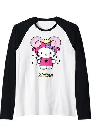 Sanrio Hello Kitty Widder Sternzeichen T-Shirt Raglan
