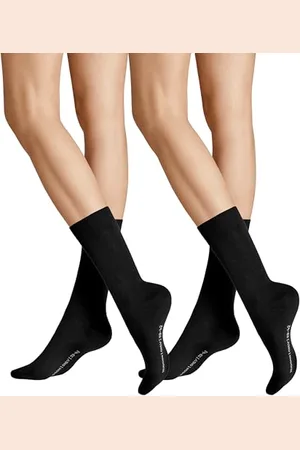 Hudson Damen Socken Only 2-Pack druckfreier Bund Black 0005 35-38