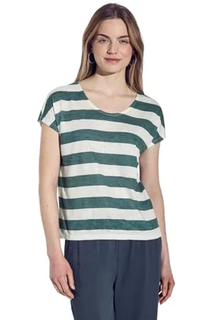 Street one Damen A322701 Gestreiftes T-Shirt, , 42