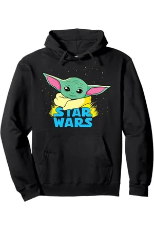 STAR WARS The Mandalorian The Child Comic Book Illustration Pullover Hoodie