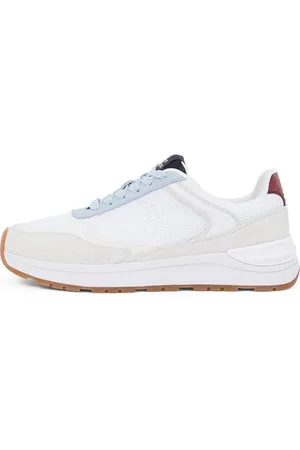 Tommy Hilfiger Damen Runner Sneaker Casual Fashion Mix Elegant, (White), 38