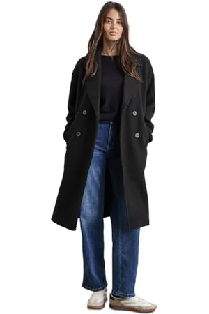 Street one Damen A201960 Oversize Mantel, Black, 36