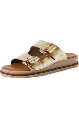 Tamaris Pantolette Damen Keilabsatz metallic,EU 41