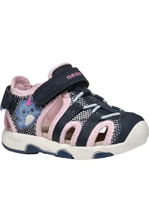 Geox Jungen Mädchen B MULTY GIRL Sandal, Navy/Lt Pink, 26 EU