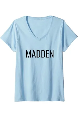 Steve Madden Damen T-Shirt mit V-Ausschnitt