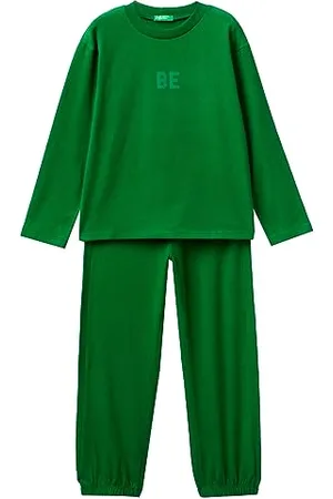 Benetton Unisex – Kinder und Jugendliche Pig(Maglia+Pant) 37YW0P04Y Pyjamaset, , XS