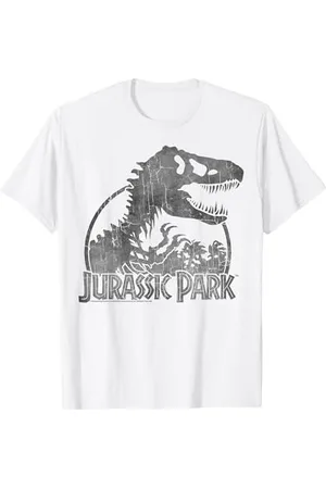 Jurassic Park Classic T-Rex Skeleton Logo T-Shirt