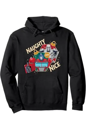 TRANSFORMERS Evergreen Christmas Naughty Or Nice Pullover Hoodie