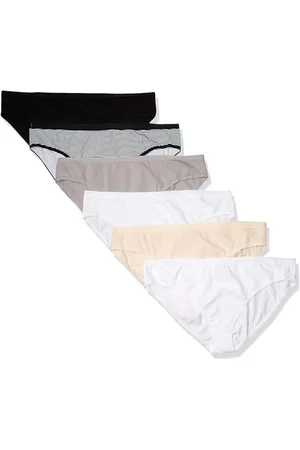 Amazon Damen Bikinihose aus Baumwolle (in Übergröße erhältlich), 6er-Pack, , XXL Große Größen