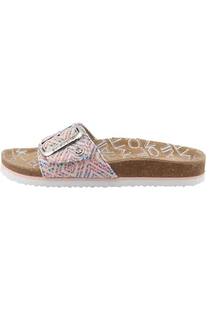 TOM TAILOR Damen 5390340033 Schiebe-Sandalen, Blue-Multi, 37 EU