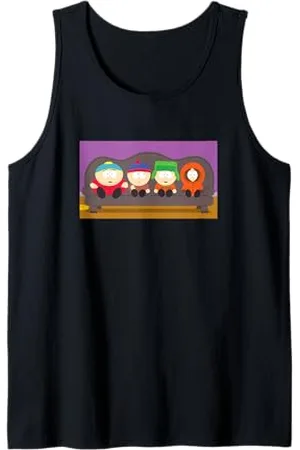 South Park Gang Behind Logo Tank Top