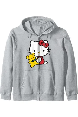 Sanrio Hello Kitty With Cute Teddy Bear Kapuzenjacke