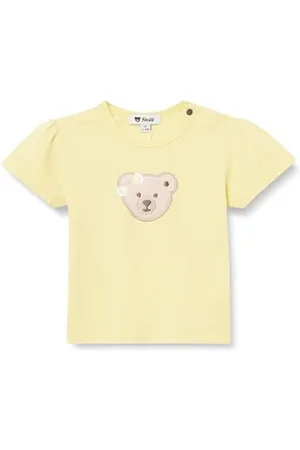 Steiff T-Shirt Kurzarm EU Größe 80 , Kurzarm Shirt, Sommer Shirt für Kinder, Babyoberteil, ideales Basic Shirt, bequem und weich, waschmaschinenfest