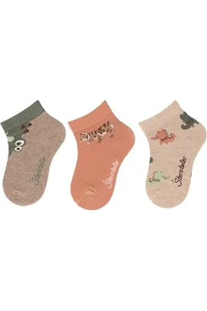 Sterntaler Kurz -Socken 3er Pack Tiere - kurze Babysocken für Jungen - Kurzsocken mit Motiven - Socken für Babys im Set - , 18
