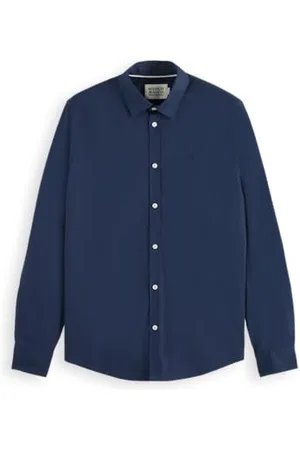 Scotch&Soda Herren Core - Poplin Solid Shirt, 0002, M EU
