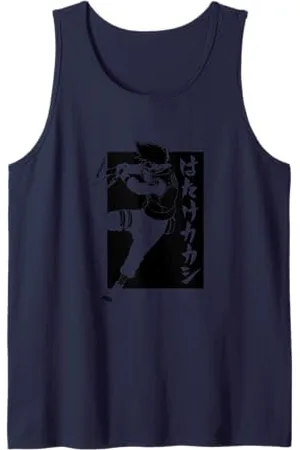 Naruto Shippuden Kakashi mit vertikalem Kanji - Invertiert Tank Top