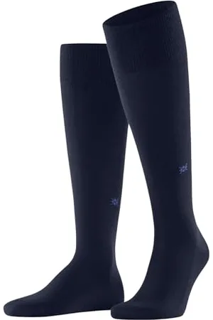Burlington Herren Kniestrümpfe Leeds M Kh Baumwolle Wolle lang einfarbig 1 Paar, , 40-46
