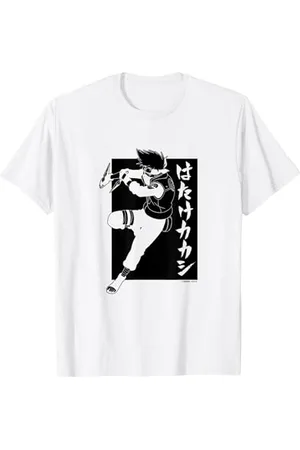 Naruto Shippuden Kakashi mit vertikalem Kanji - Invertiert T-Shirt